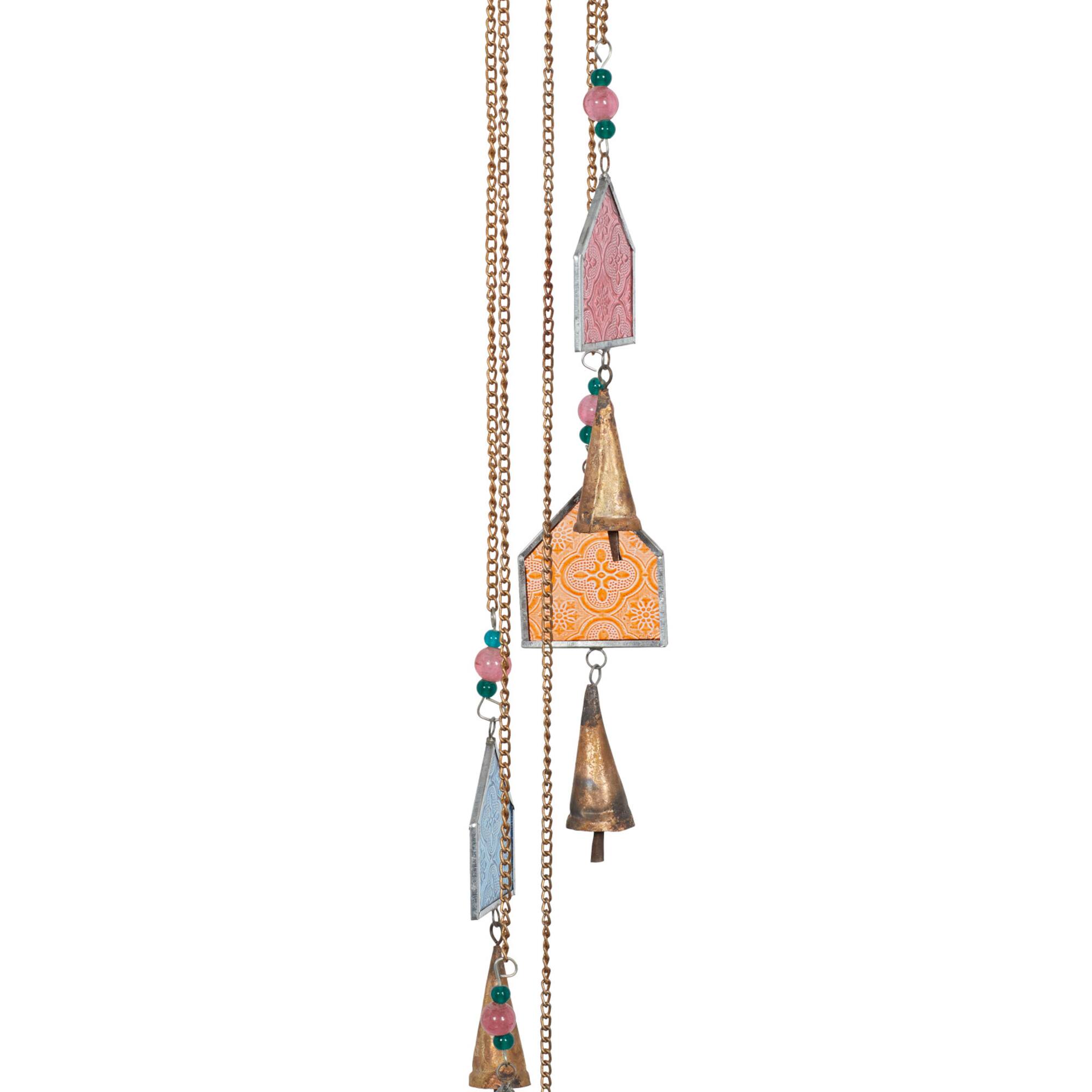 41" Blue Glass Eclectic Windchime